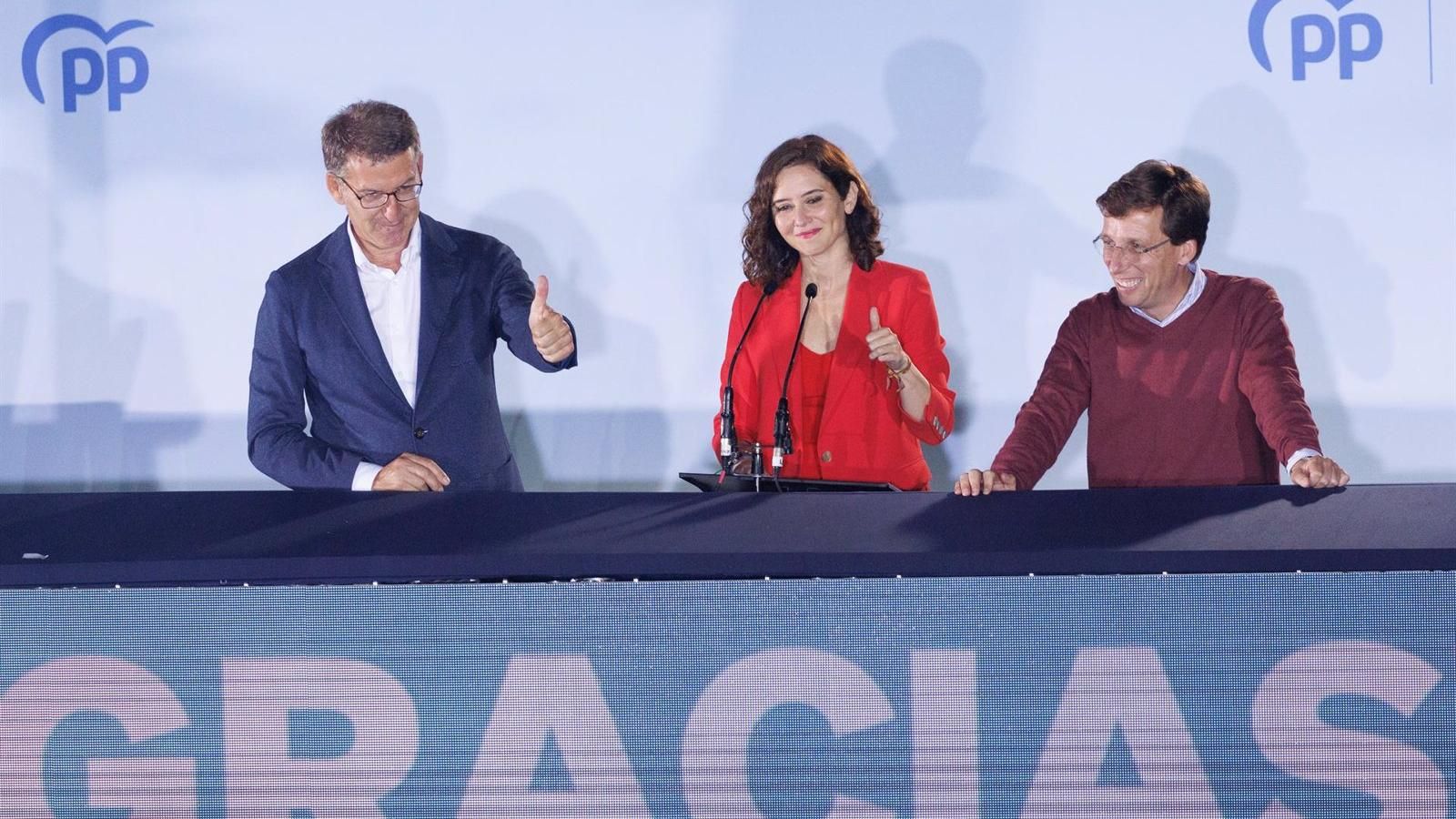 Díaz Ayuso a Feijóo: "Presidente, es tu momento"