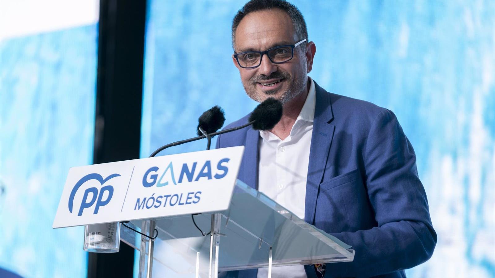 Bautista (PP) se muestra complacido con los resultados obtenidos en Móstoles, que demuestran la fe en las políticas de su partido