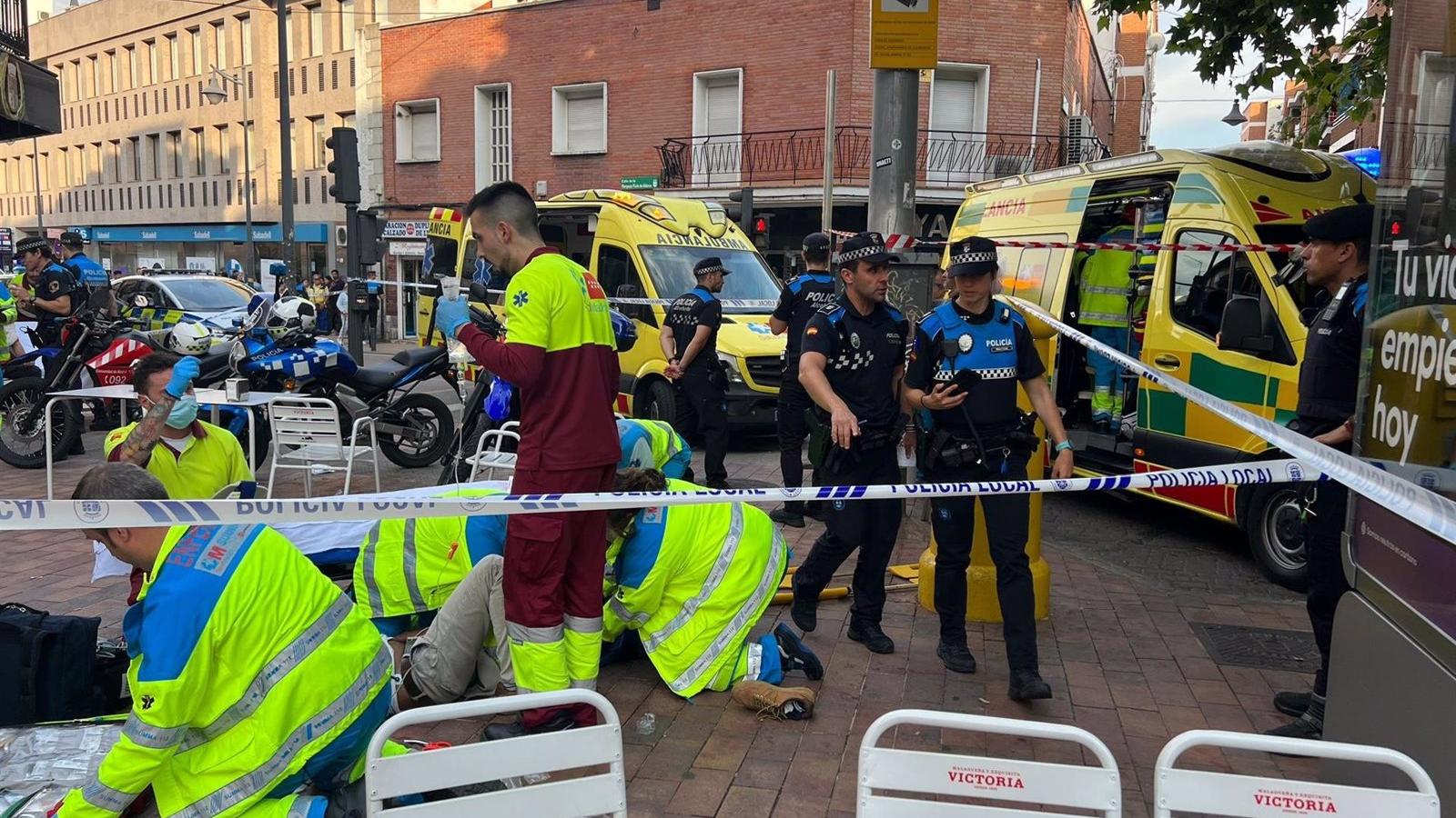Siete heridos tras arrollar un quad a varias personas en Alcobendas en la terraza de un bar
