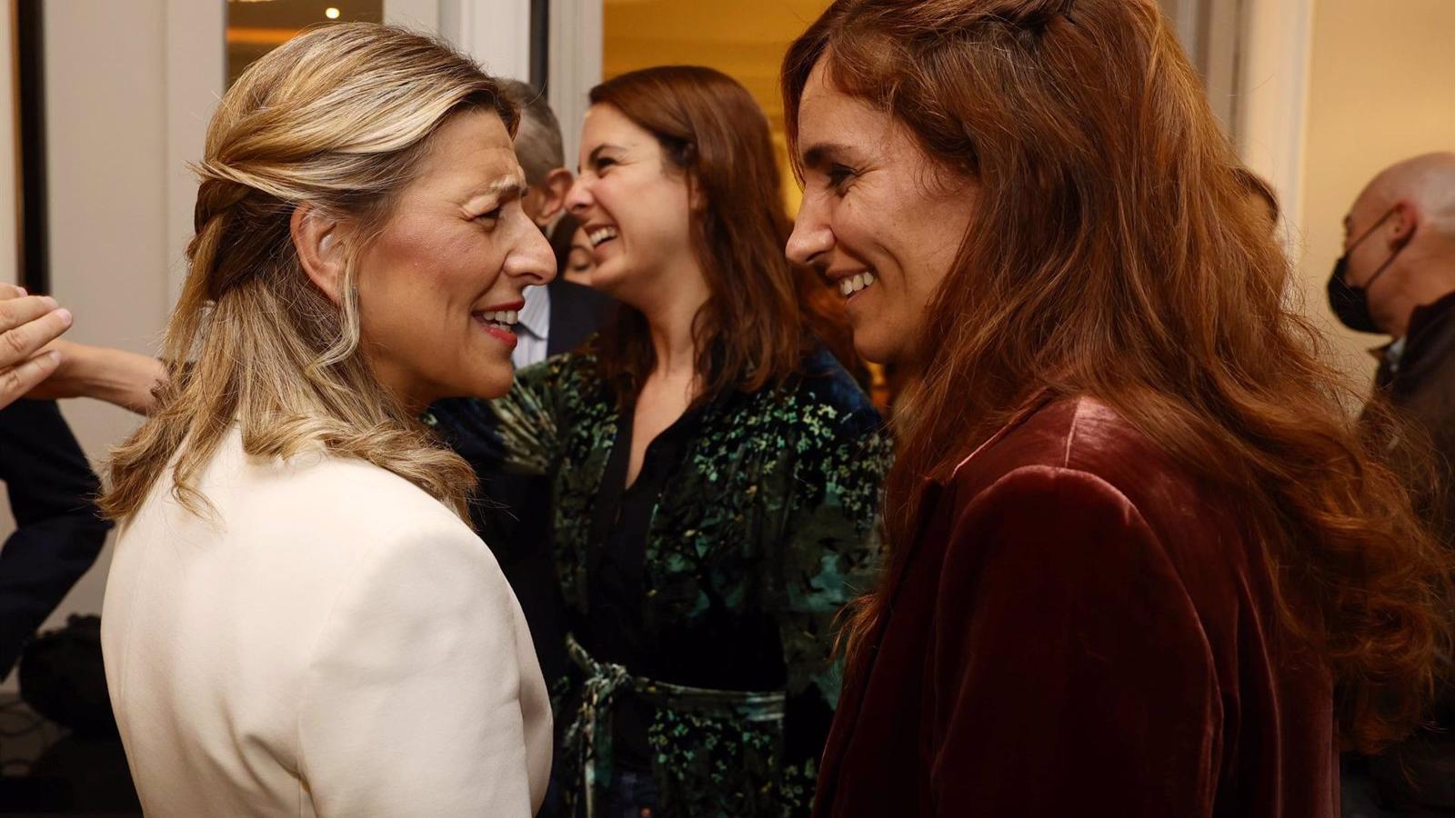 Mónica García asegura que las negociaciones con Sumar "van bien" y asume que habrá acuerdo