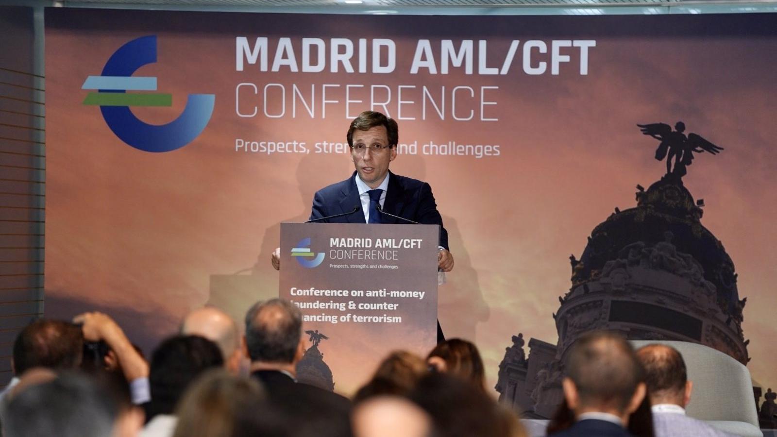 Martínez-Almeida reitera el "liderazgo" de Madrid en el ámbito de la prevención del blanqueo de capitales