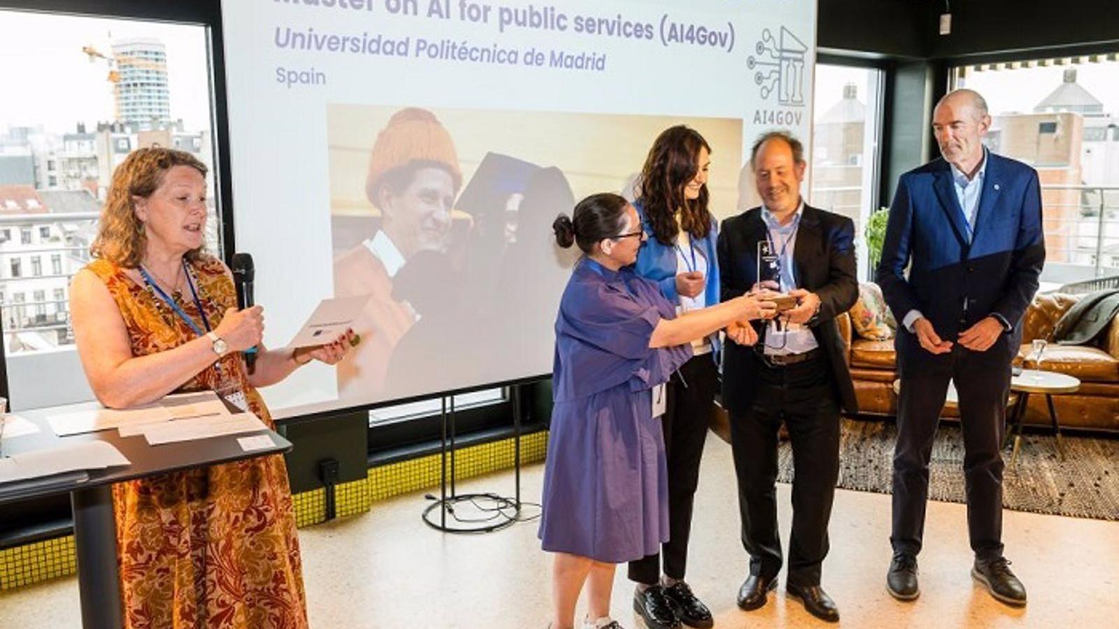 Un proyecto que lidera la UPM sobre inteligencia artificial para servicios públicos, galardonado en los premios ESDA