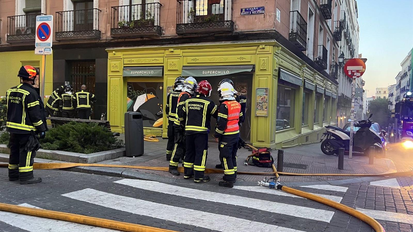 Extinguido el incendio en un restaurante del centro de Madrid