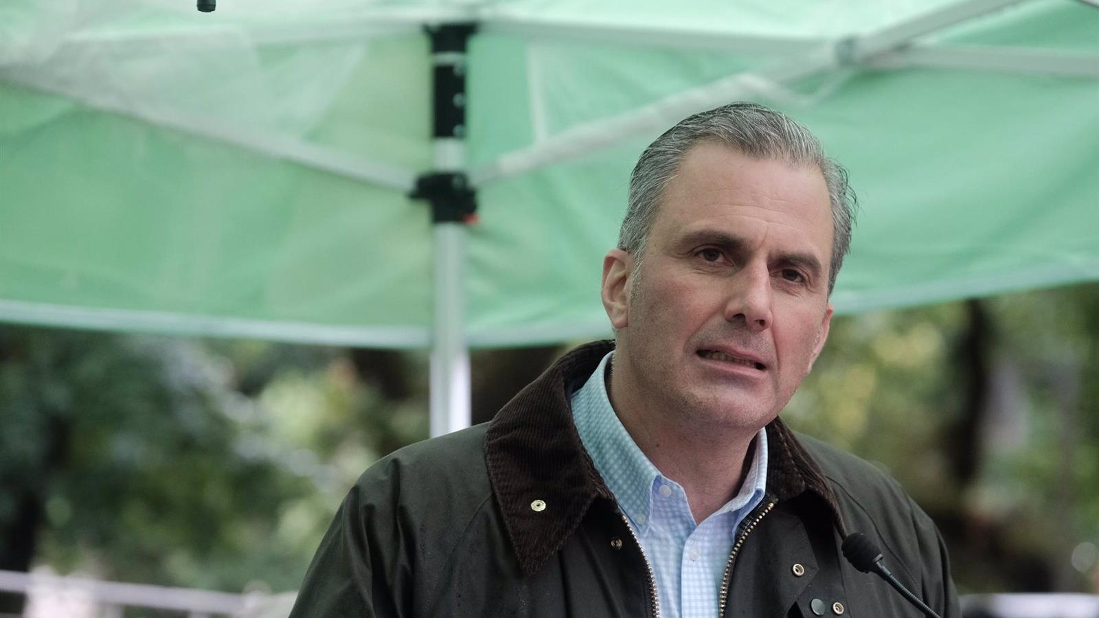 Ortega Smith traslada el apoyo de Vox a agricultores frente a la "competencia desleal" externa e interna