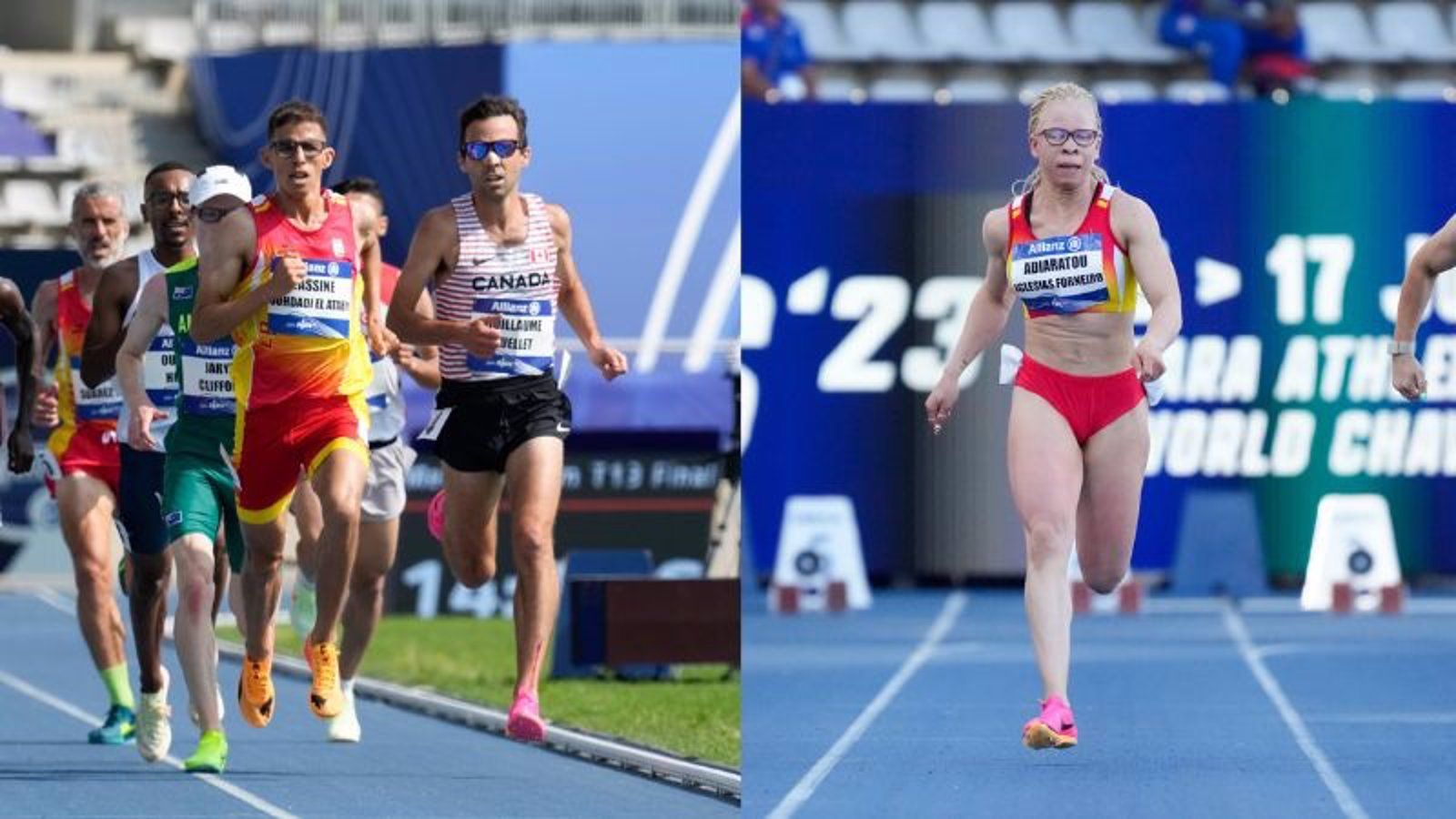 Yassine Ouhdadi y Adiaratou Iglesias se cuelgan un oro y una plata en el Mundial de atletismo paralímpico