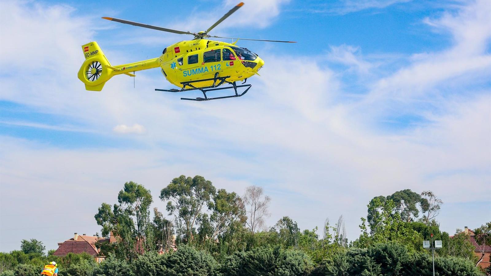 21 millones de euros para el servicio de los dos helicópteros medicalizados de la Comunidad de Madrid