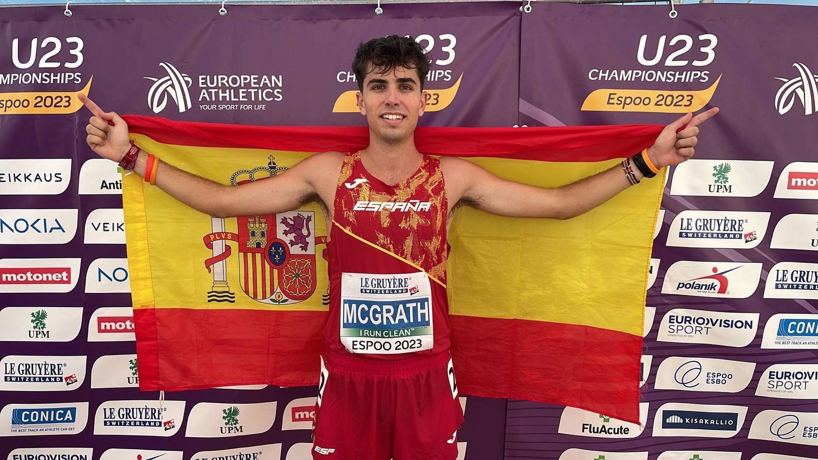 El español Paul McGrath, campeón de Europa sub-23 en los 20 km marcha
