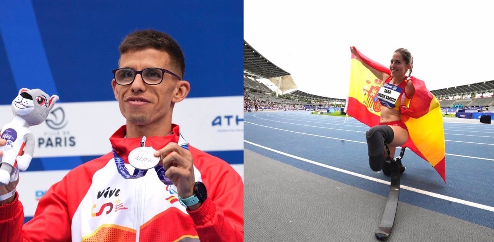 Sara Andrés y Yassine Ouhdadi dan a España otras dos platas en el Mundial de atletismo paralímpico