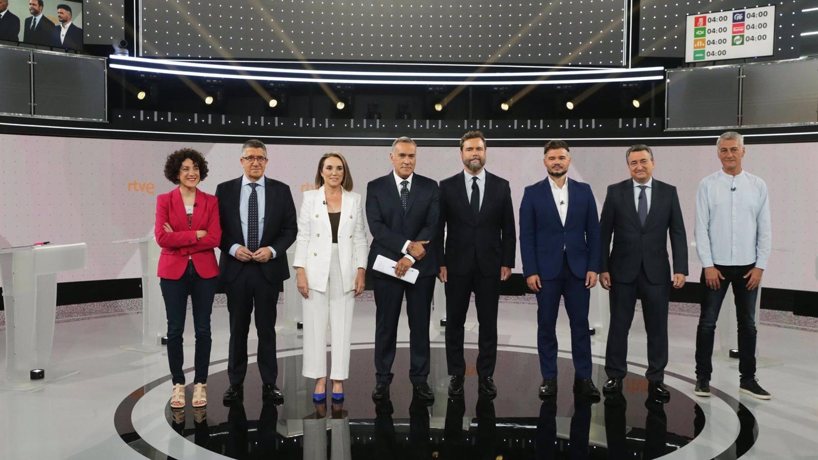 El debate a siete fue visto por cerca de 1,9 millones de espectadores y obtuvo una cuota de pantalla del 18,6%