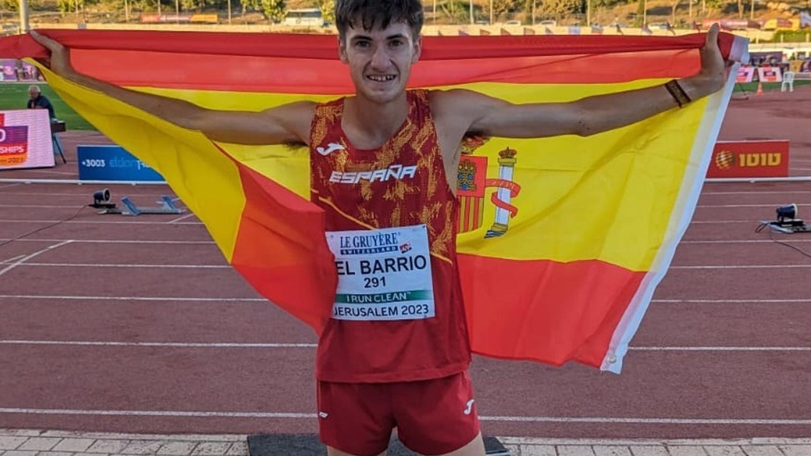 El español Sergio del Barrio, campeón de Europa Sub 20 de 3.000 obstáculos