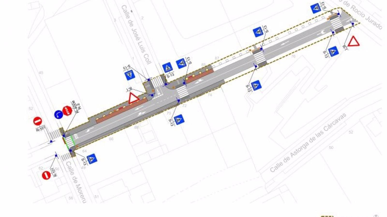 El Ayuntamiento ejecuta la urbanización de la calle Hermanos Gascón en Hortaleza con un presupuesto de 265.000 euros