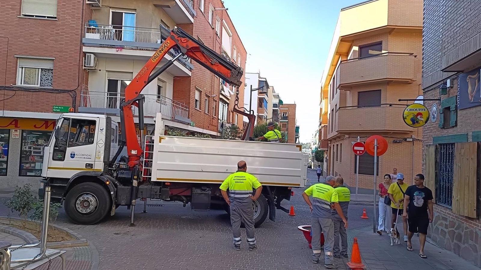 Alcobendas abre al tráfico un tramo peatonalizado