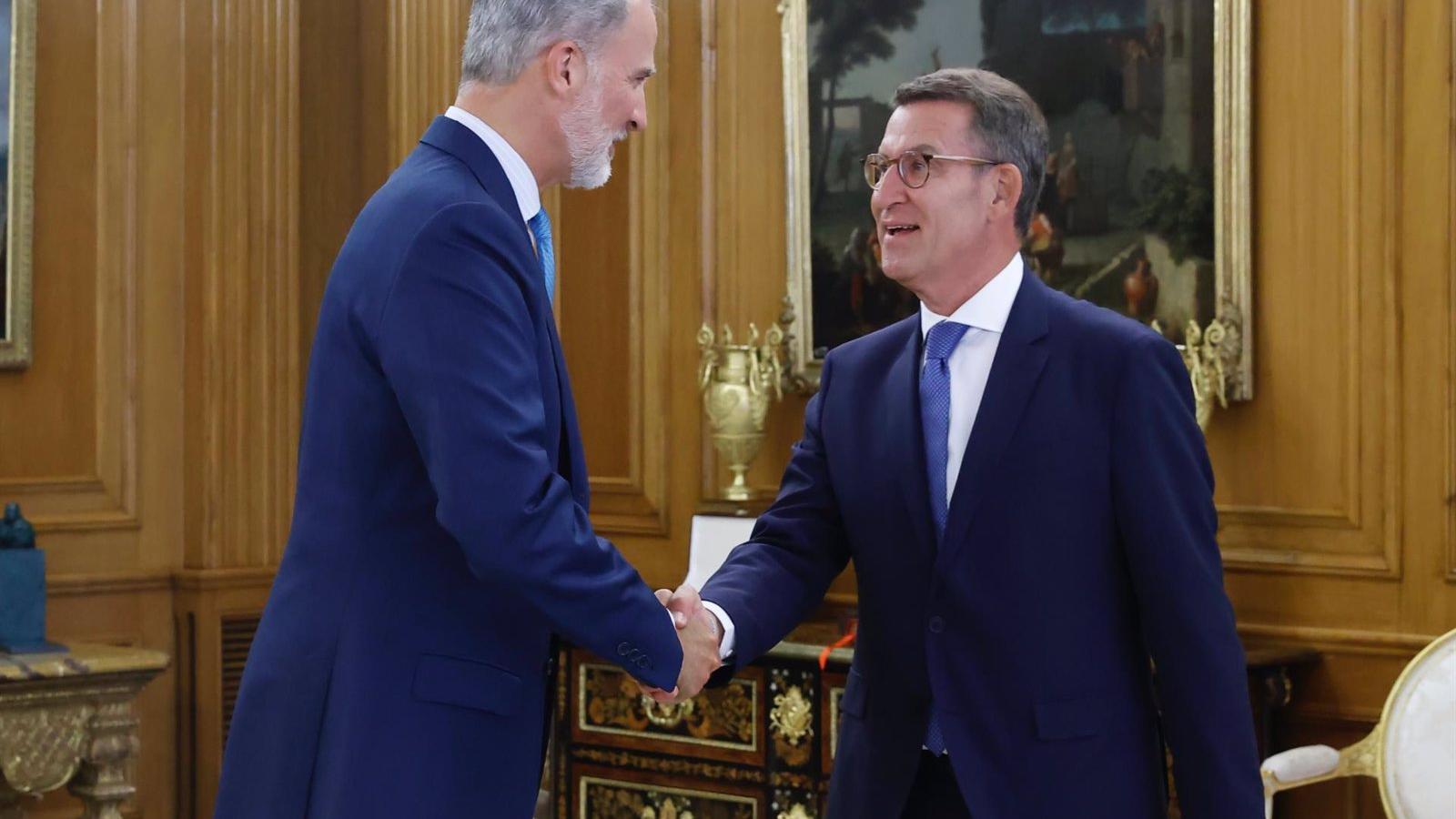 El Rey propone al presidente del PP, Alberto Núñez Feijóo, como candidato a la investidura