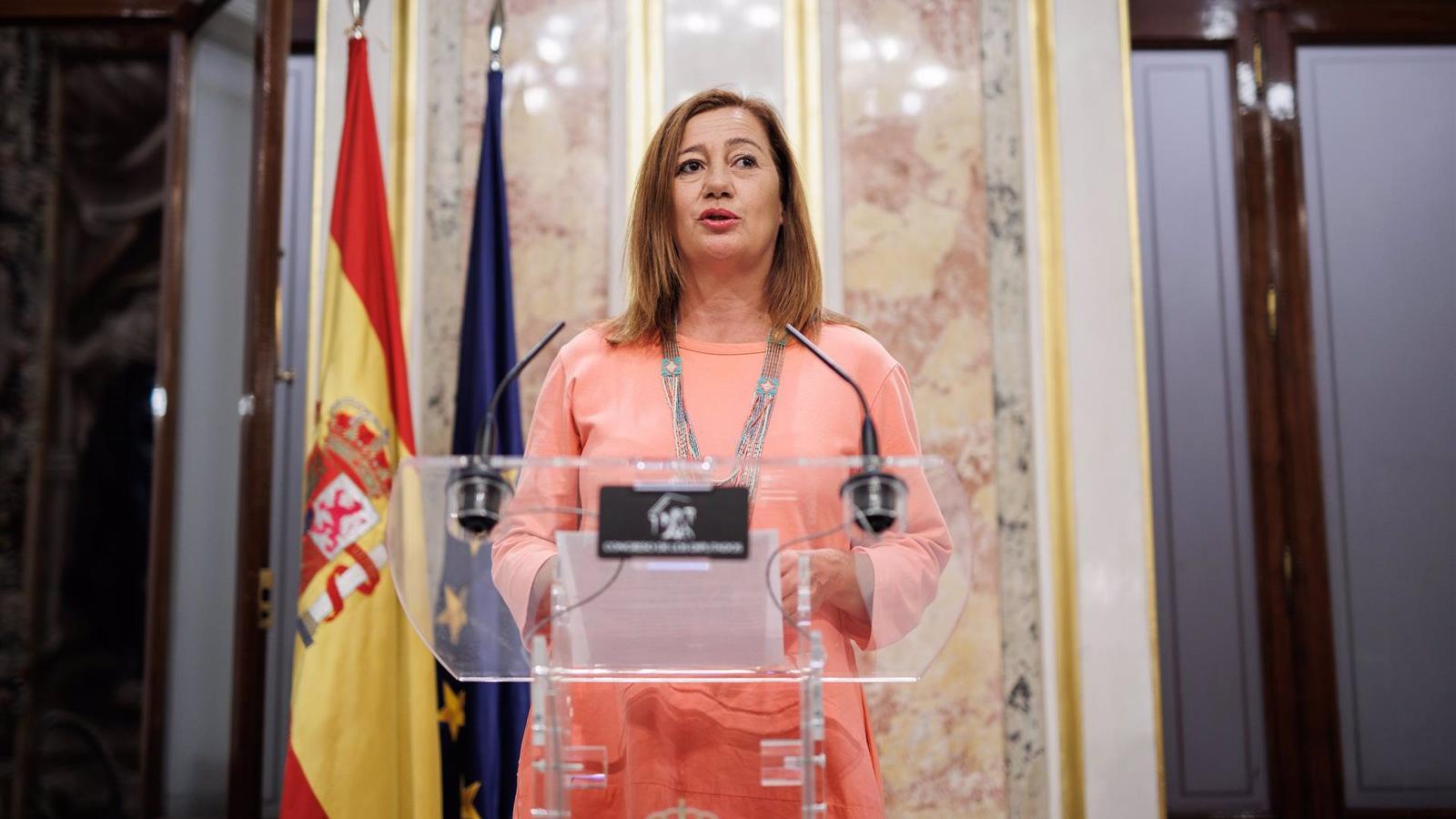 Armengol convoca el debate de investidura para los días 26 y 27 de septiembre y elude el riesgo de votar en Navidad