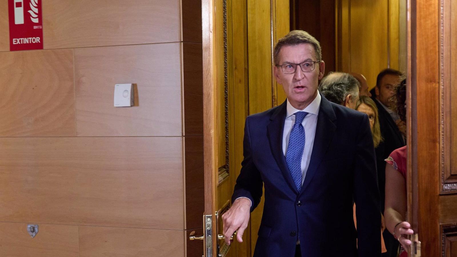 Feijóo dice que Sánchez "prefiere pactar con independentistas" y buscar encaje a sus exigencias