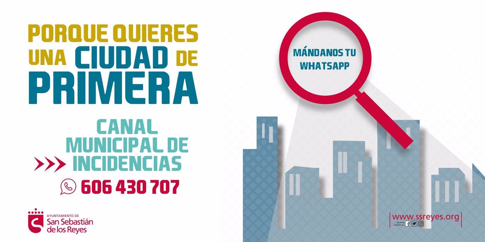 Ayuntamiento de Sanse pone en marcha un canal de comunicación por Whatsapp para resolver incidencias en vía pública