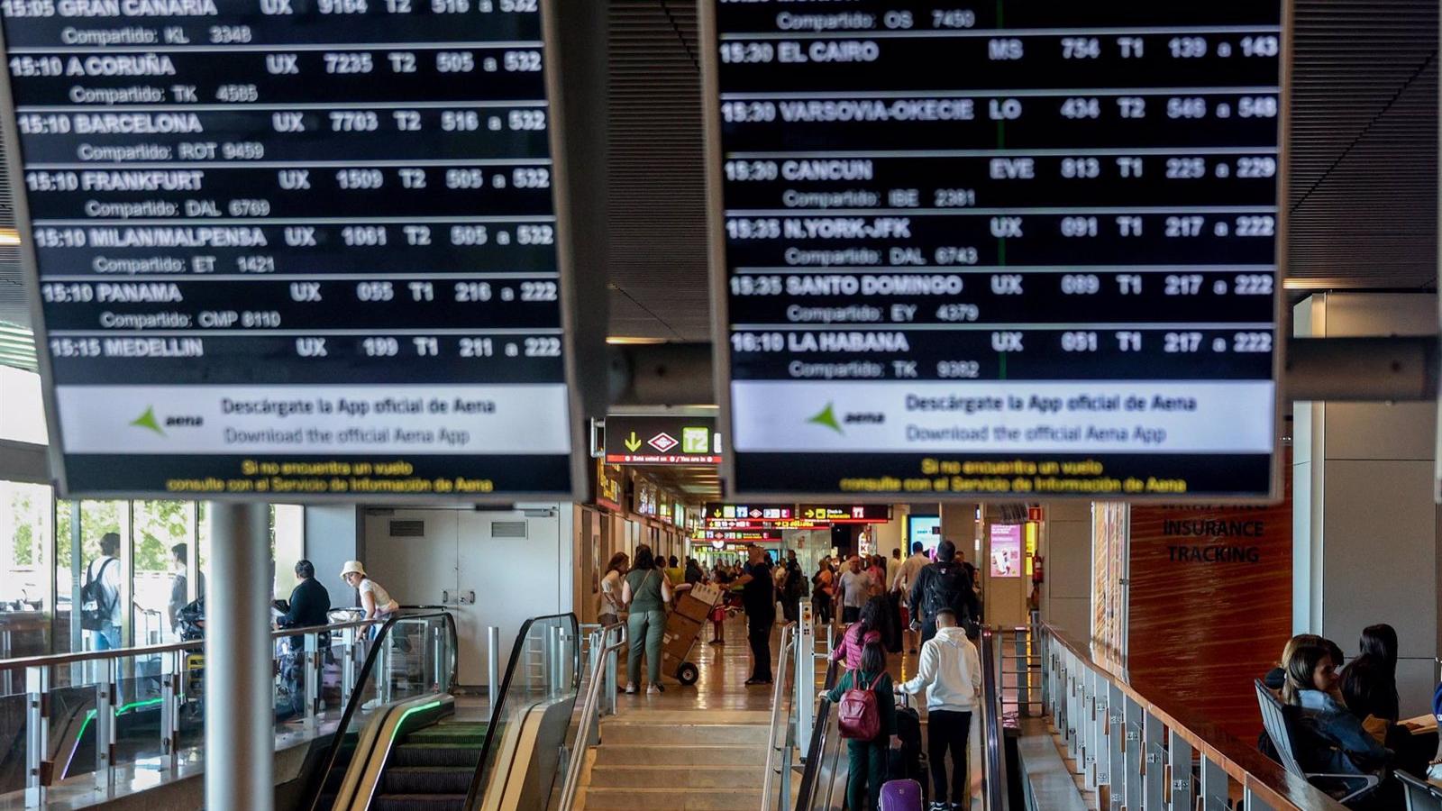 Barajas registró más de 5,5 millones de pasajeros en agosto