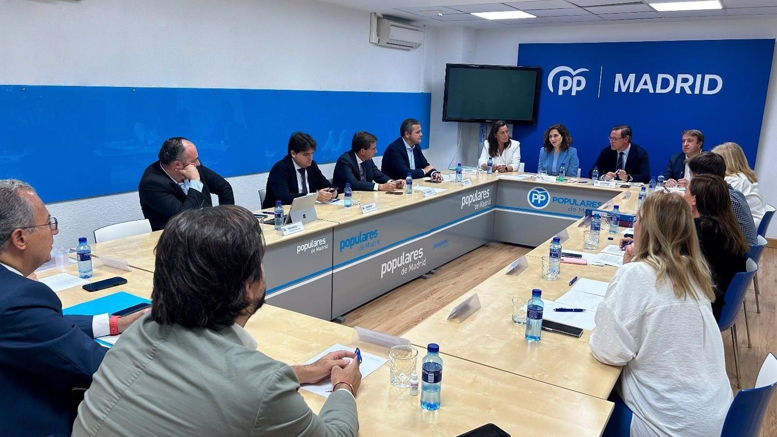 Díaz Ayuso preside el primer Comité de Dirección del PP de Madrid del nuevo curso político