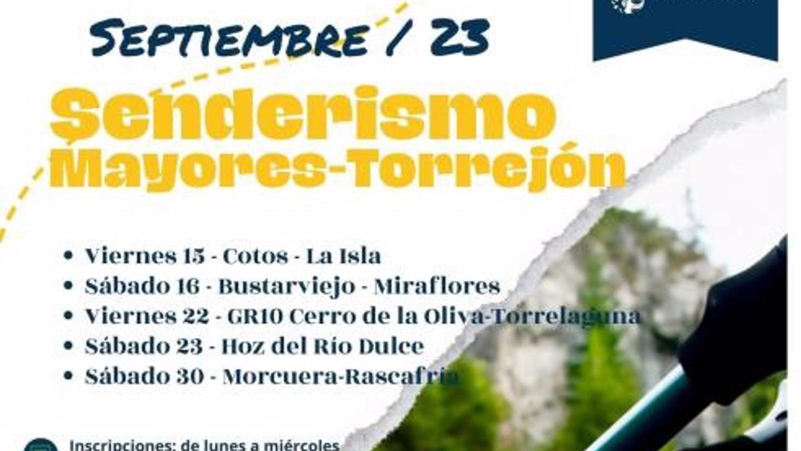 Abierta la inscripción para participar en el programa municipal de senderismo de Torrejón