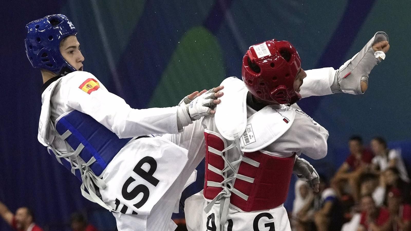 El taekwondista español Adrián Vicente da la plaza olímpica a España en -58 kilos