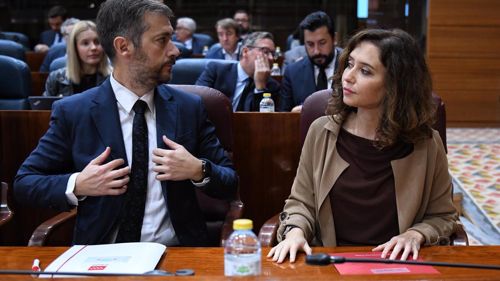 Díaz Ayuso a Sumar: "cuando una democracia no va acompañada de la ley es dictadura"