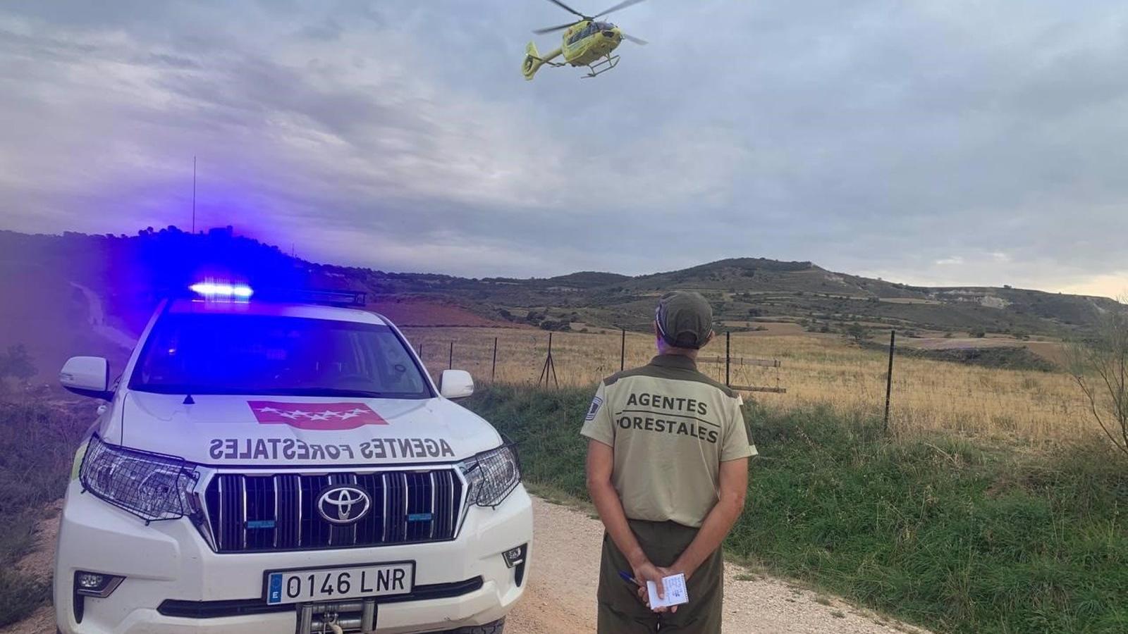 Herido grave un ciclista tras perder el control de su bici en Los Santos de la Humosa