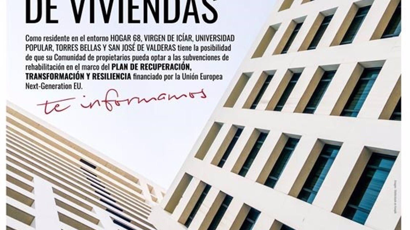 El Ayuntamiento de Alcorcón convoca reuniones vecinales para informar sobre las subvenciones de rehabilitación de viviendas