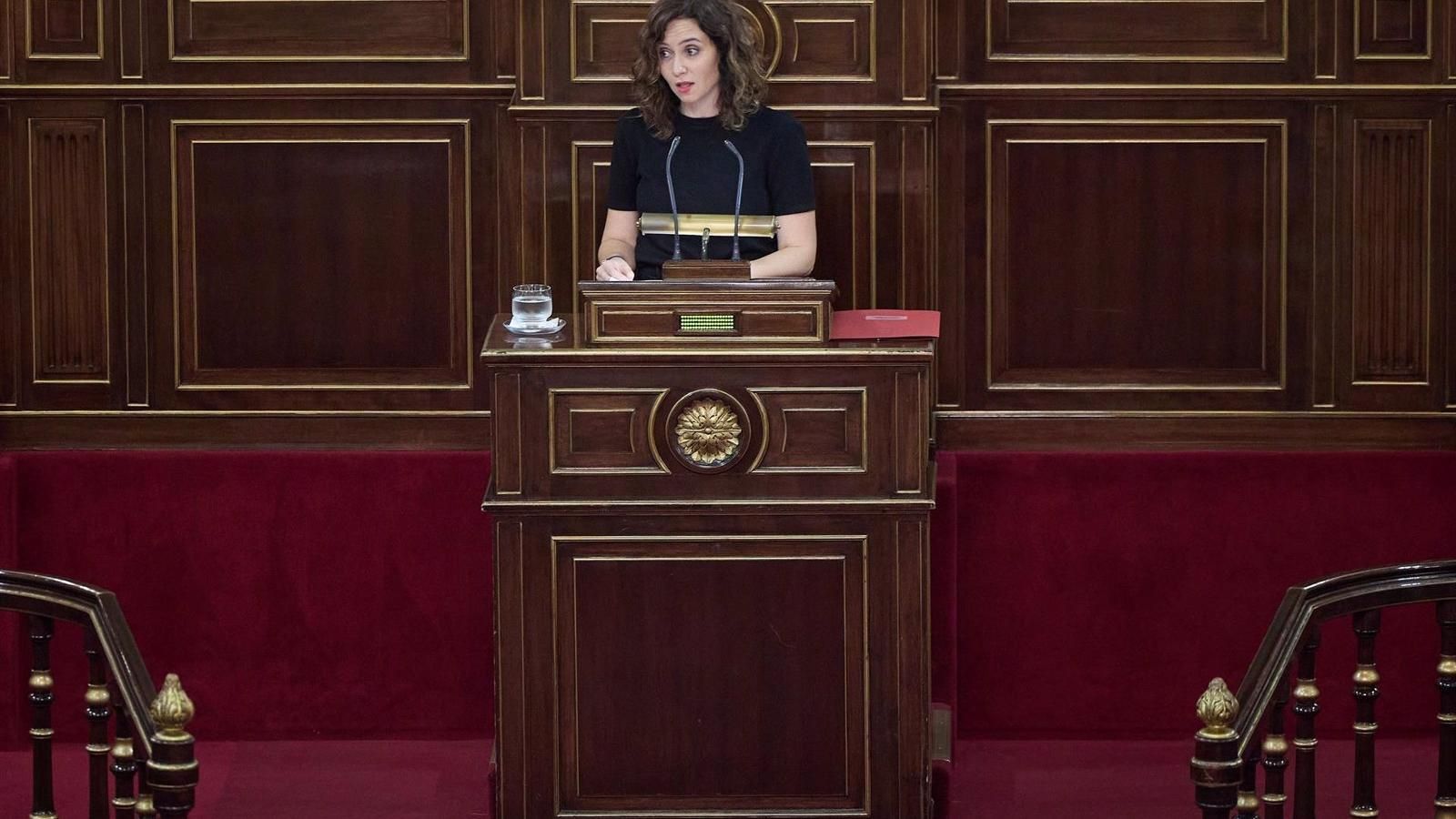 Díaz Ayuso carga duramente contra Sánchez y la amnistía en el Senado