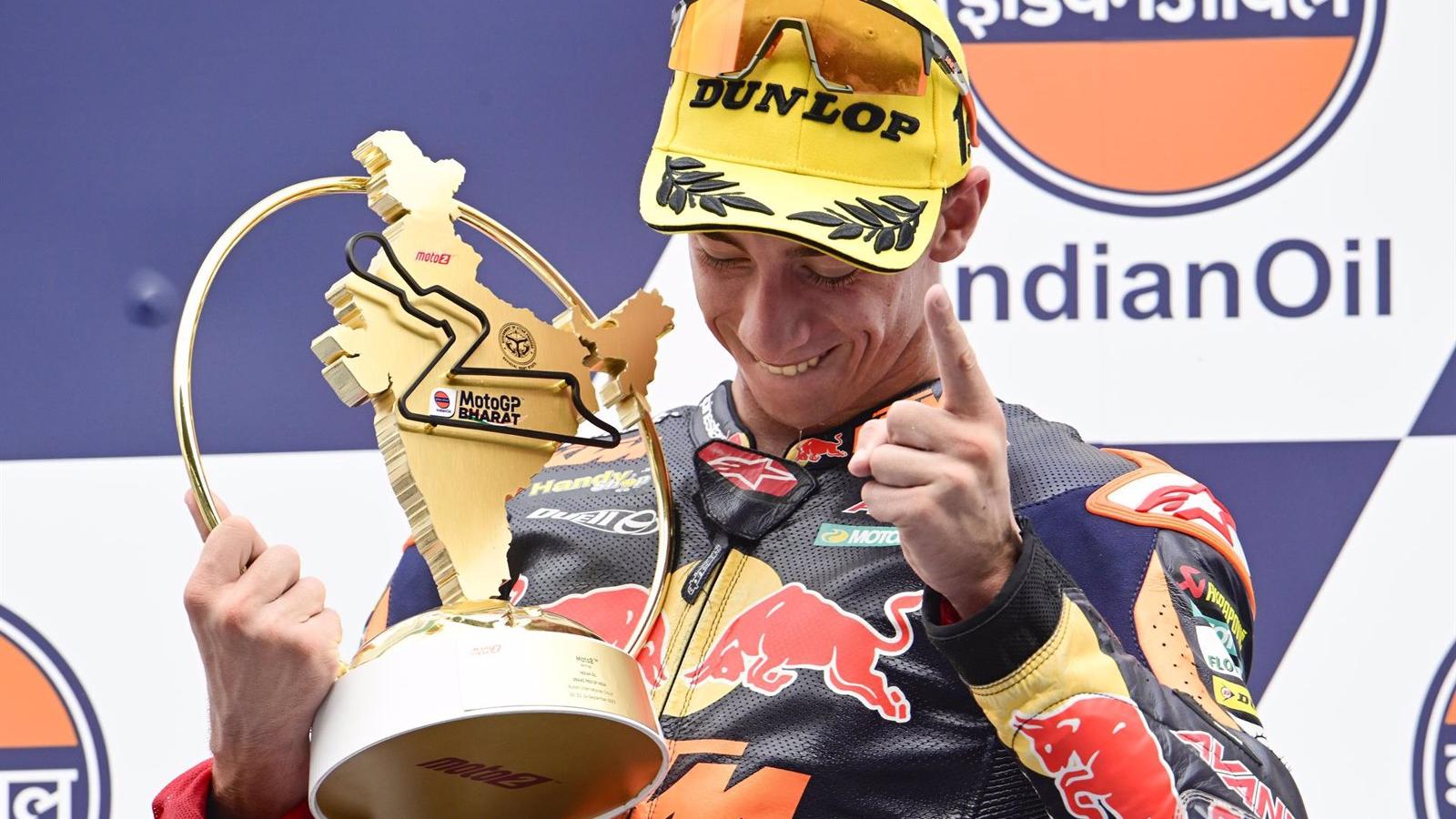 Pedro Acosta, campeón del mundo de Moto2