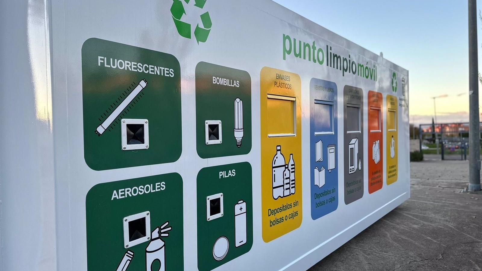 Instalado en Arganda el primer punto limpio móvil del municipio en la Ciudad Deportiva Príncipe Felipe