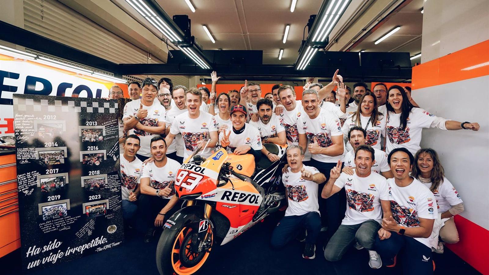 Marc Márquez se despide del Repsol Honda: "Hemos escrito una historia increíble"