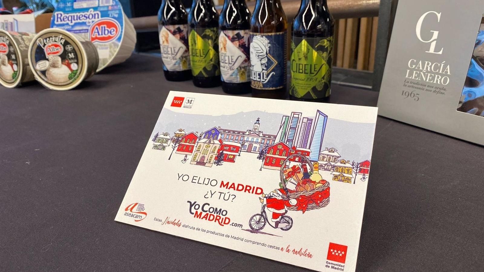 Más de 2.700 cestas de Navidad para promocionar entre los madrileños los productos locales durante las fiestas