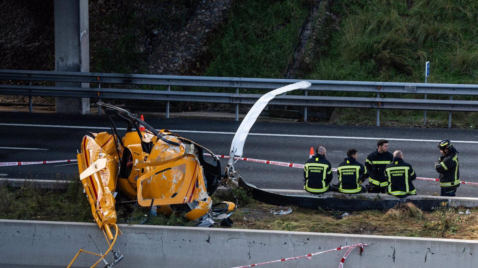 Una racha de aire provocó el accidente del helicóptero en la M-40