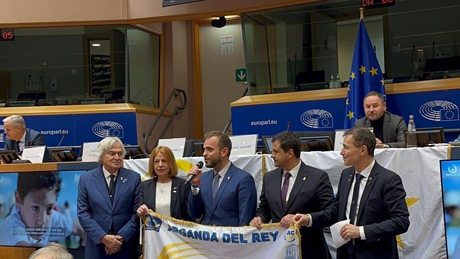 Arganda recibe el galardón de Ciudad Europea del Deporte 2024 en Bruselas