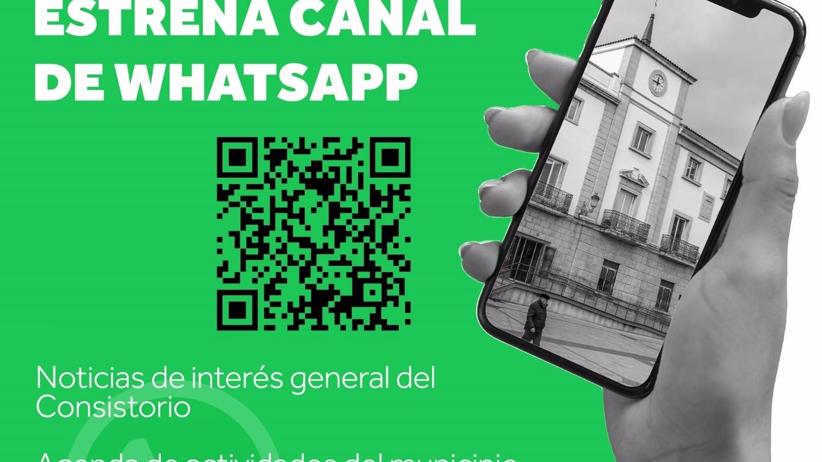 Un canal de WhatsApp municipal enviará noticias de interés general a los vecinos de Colmenar