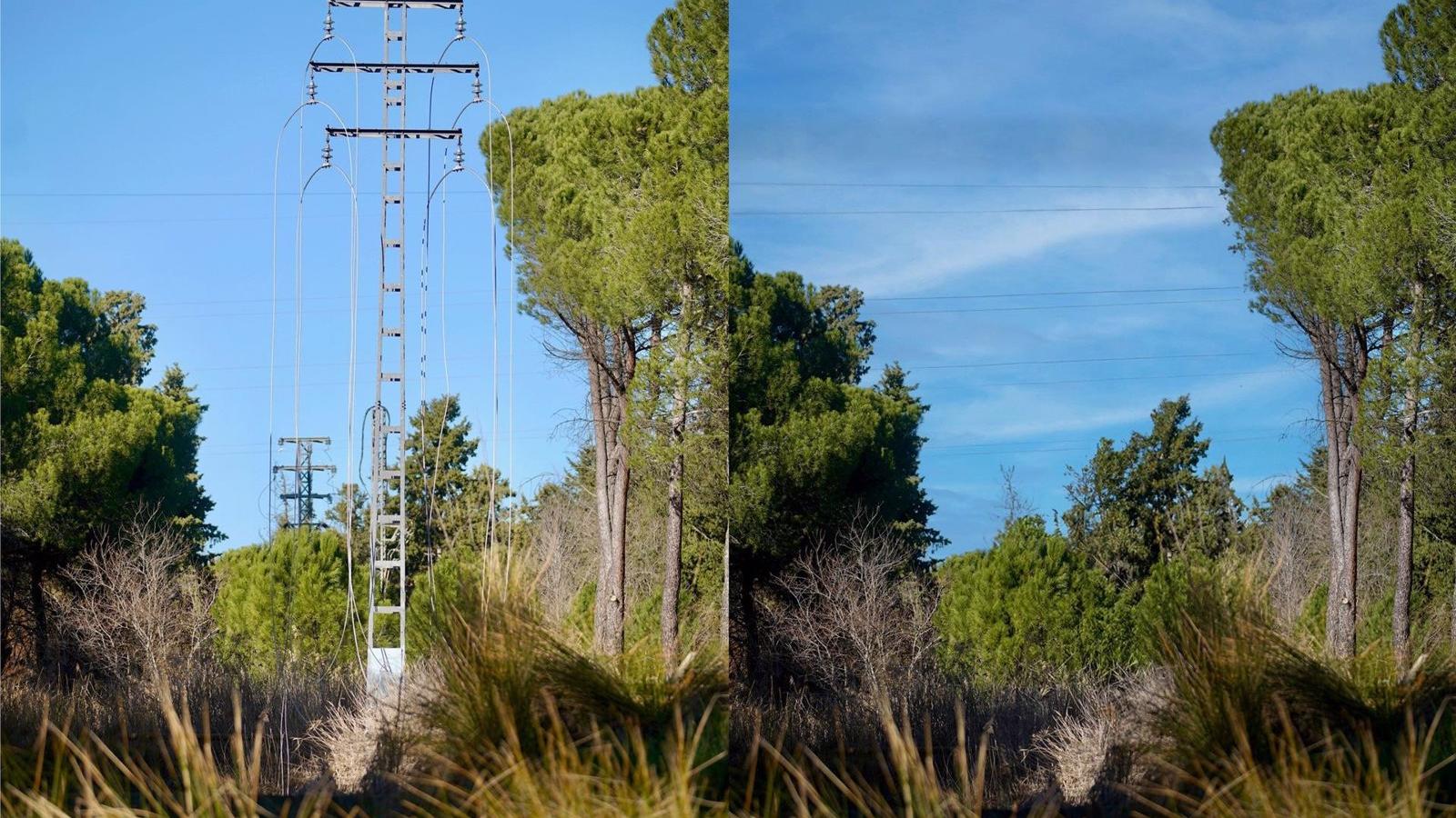 Finaliza el soterramiento de la línea eléctrica aérea sobre la Dehesa de Navalcarbón en Las Rozas
