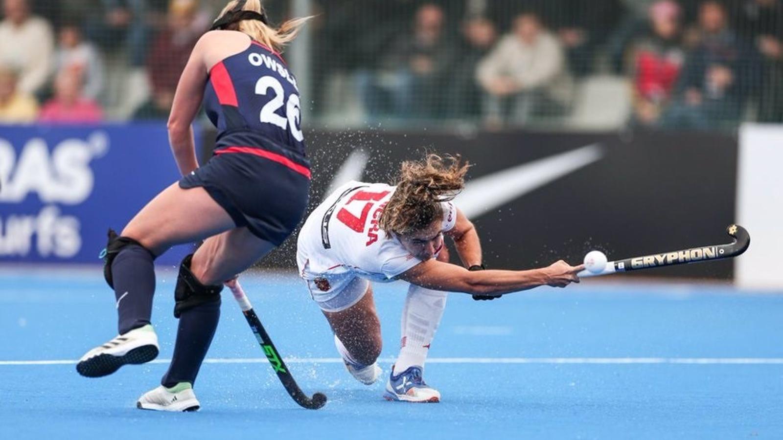 España se acerca a semifinales del Preolímpico femenino de hockey hierba con un triunfo ante Gran Bretaña