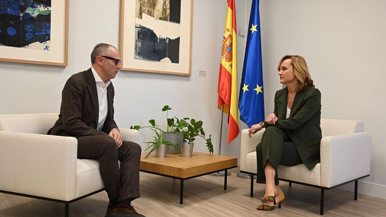 Pilar Alegría se reúne con Stefano Domenicali