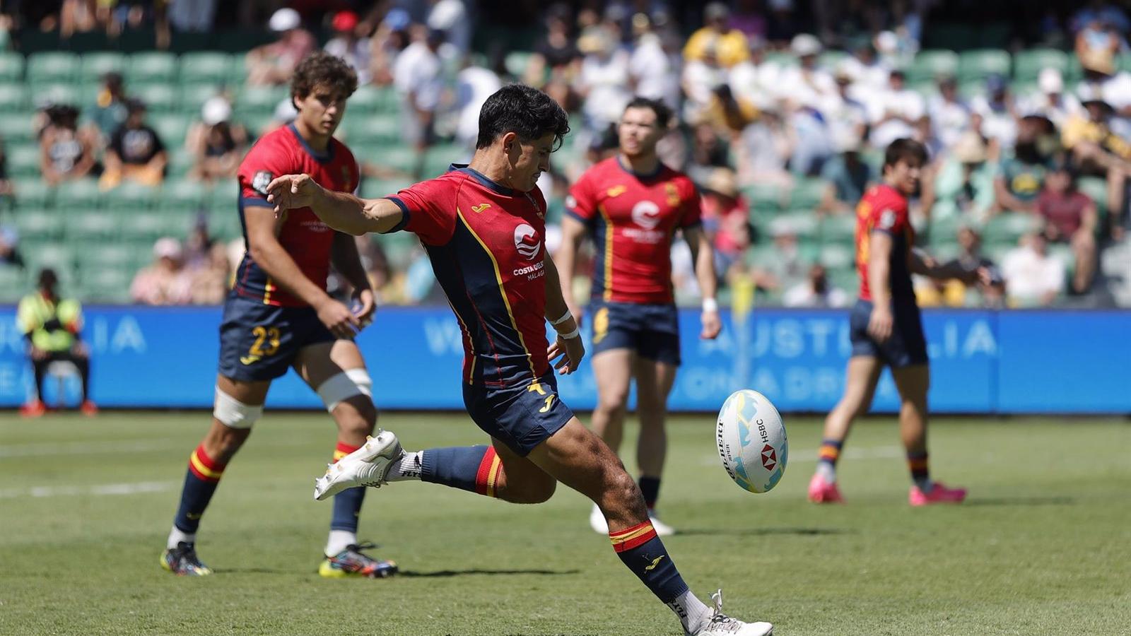 La selección española masculina de rugby seven termina octava en las Series Mundiales de Perth
