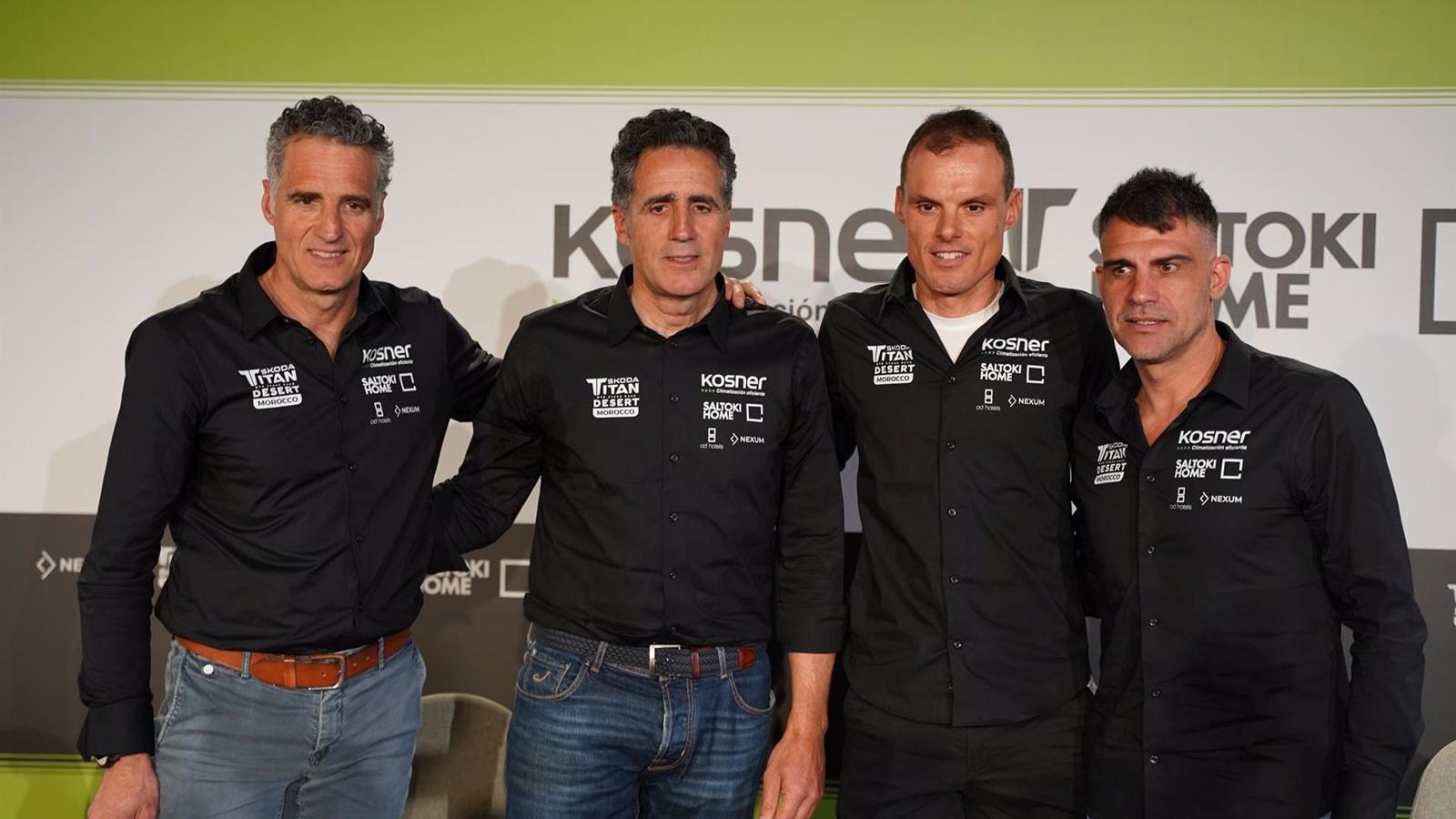 Indurain, Pereiro y Luis León encabezan el equipo Kosner-Saltoki Home para la Titan Desert Marruecos 2024