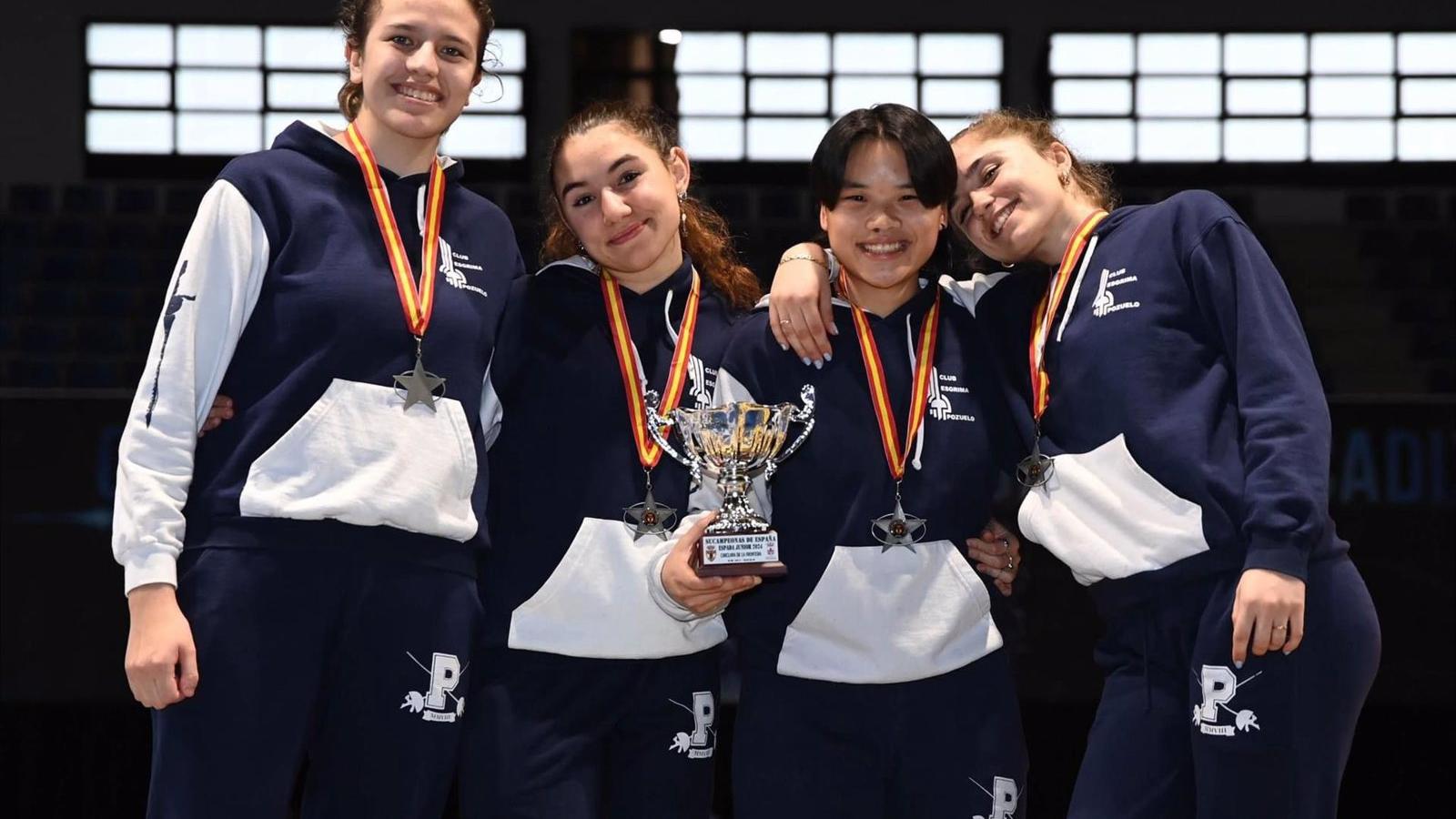 Doblete del Club de Esgrima Pozuelo en el Campeonato de España Júnior en Chiclana de la Frontera