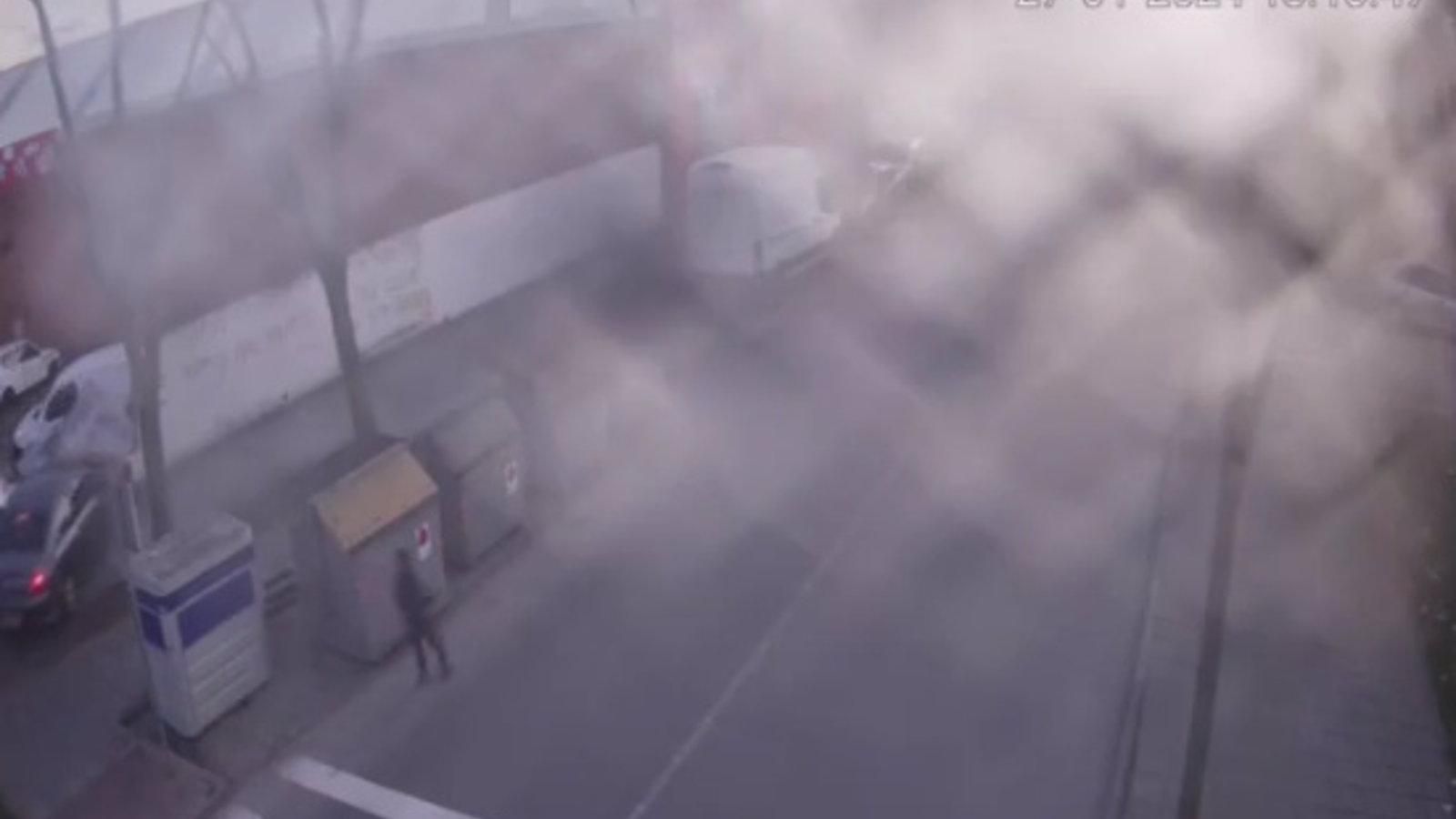 Identificado un conductor borracho que chocó contra un muro y casi arrolla a un hombre en San Martín de la Vega