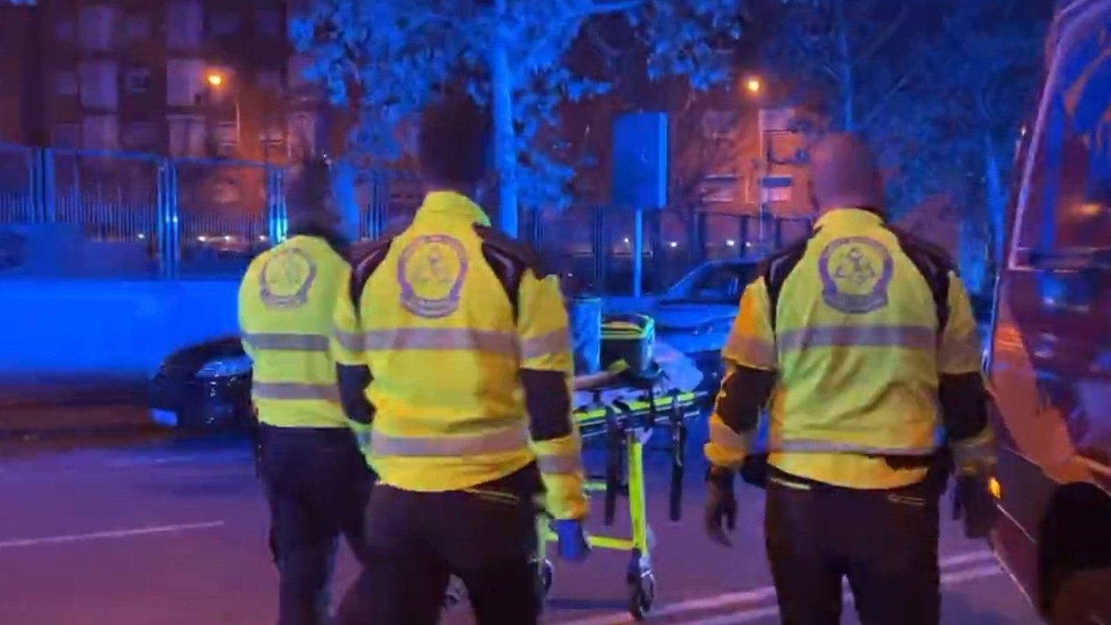 Herido grave un hombre de 32 años tras un accidente de tráfico en Madrid Centro