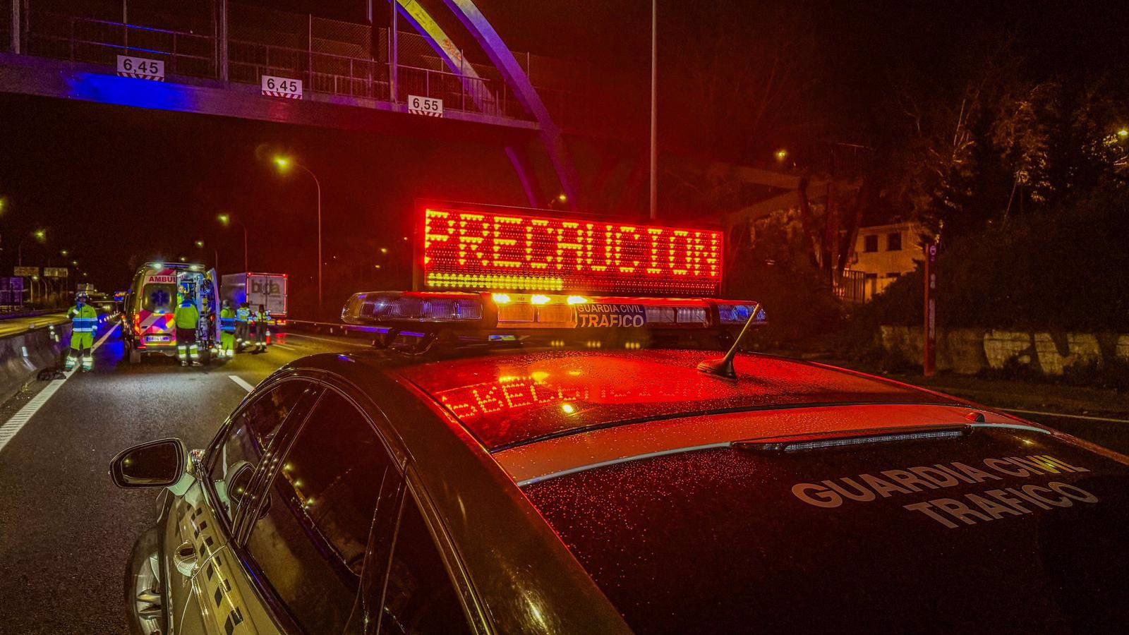  Un hombre muere atropellado esta madrugada tras intentar cruzar la A-42 a la altura de Getafe