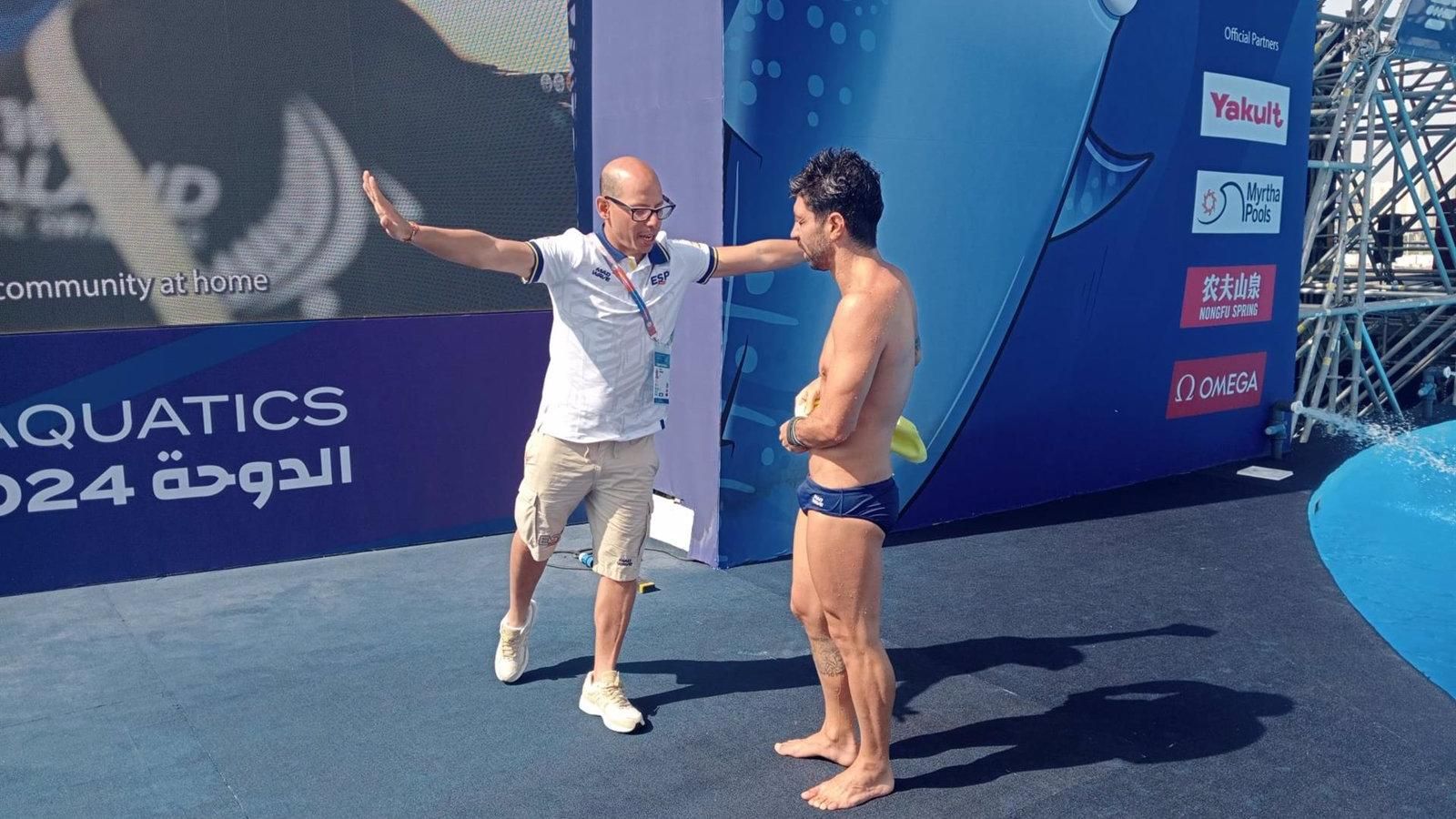 Carlos Gimeno, séptimo en la final de saltos de gran altura del Mundial