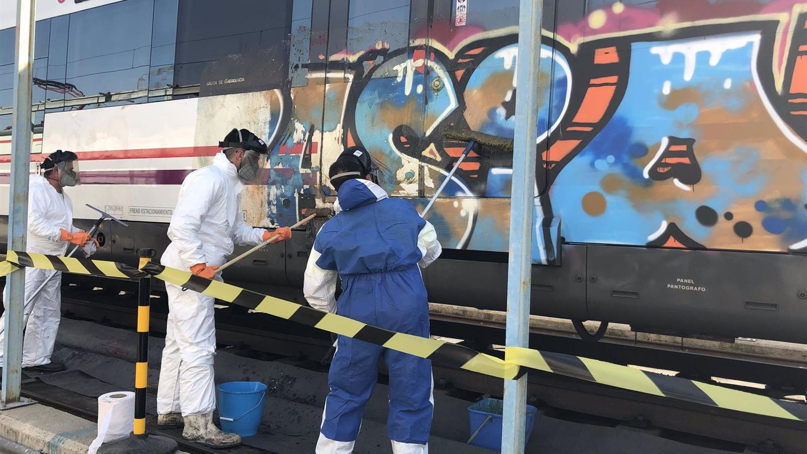 El vandalismo grafitero costó a Cercanías de Madrid 6,8 millones en 2023