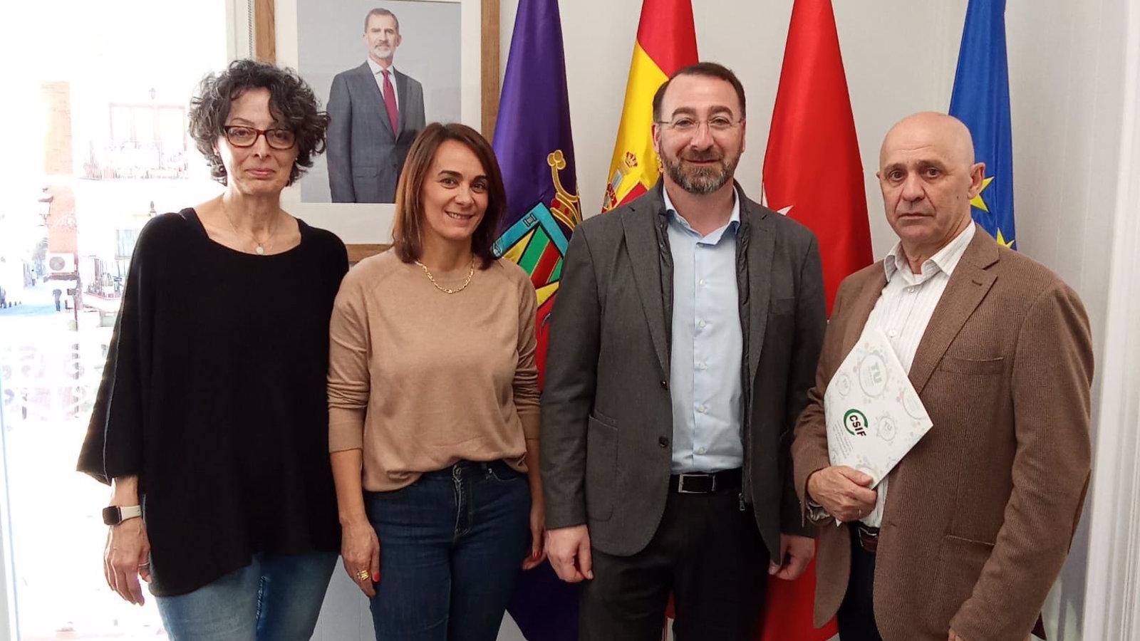 CSIF traslada al alcalde de Colmenar los temas que afectan a la plantilla municipal