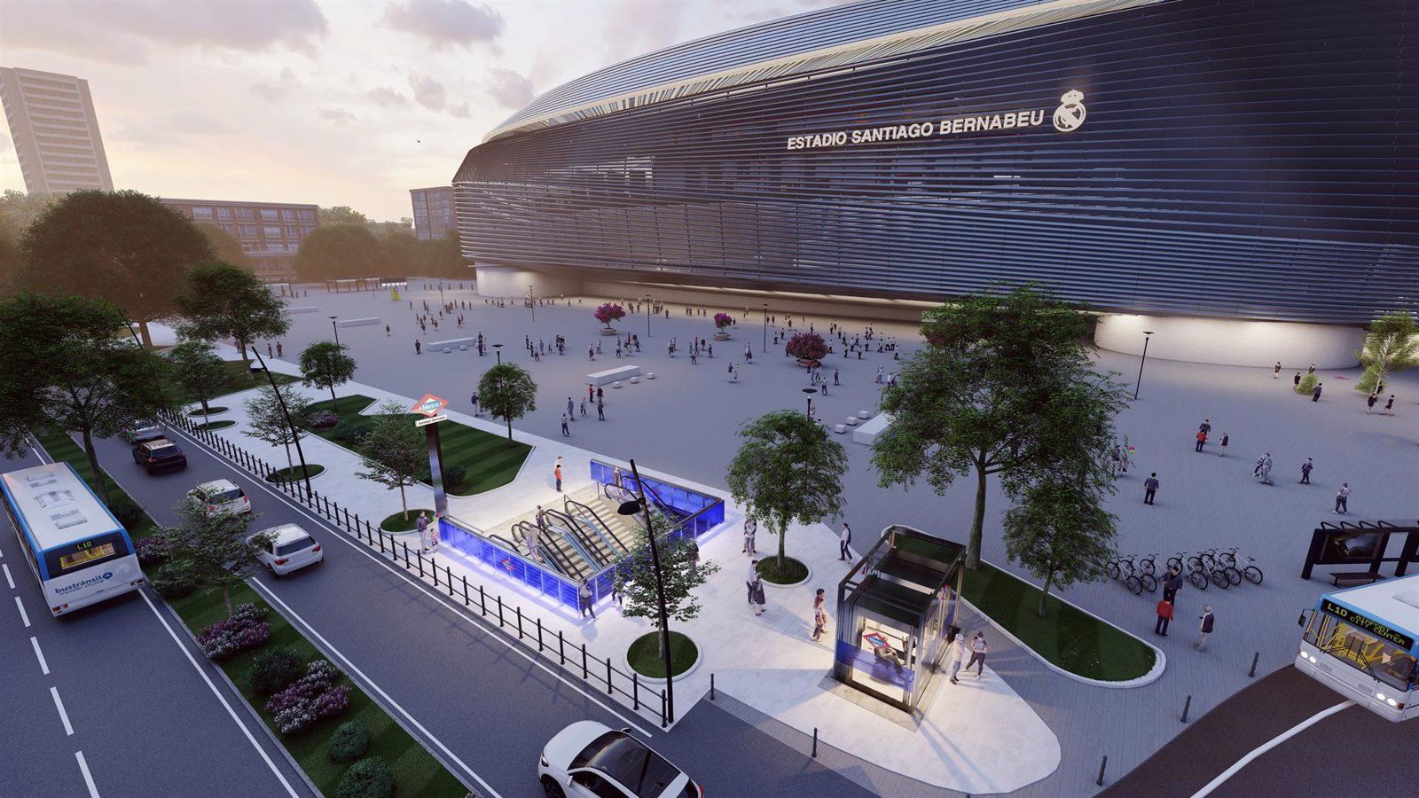 Así es el proyecto de la estación que conectará el aeropuerto con el Bernabéu