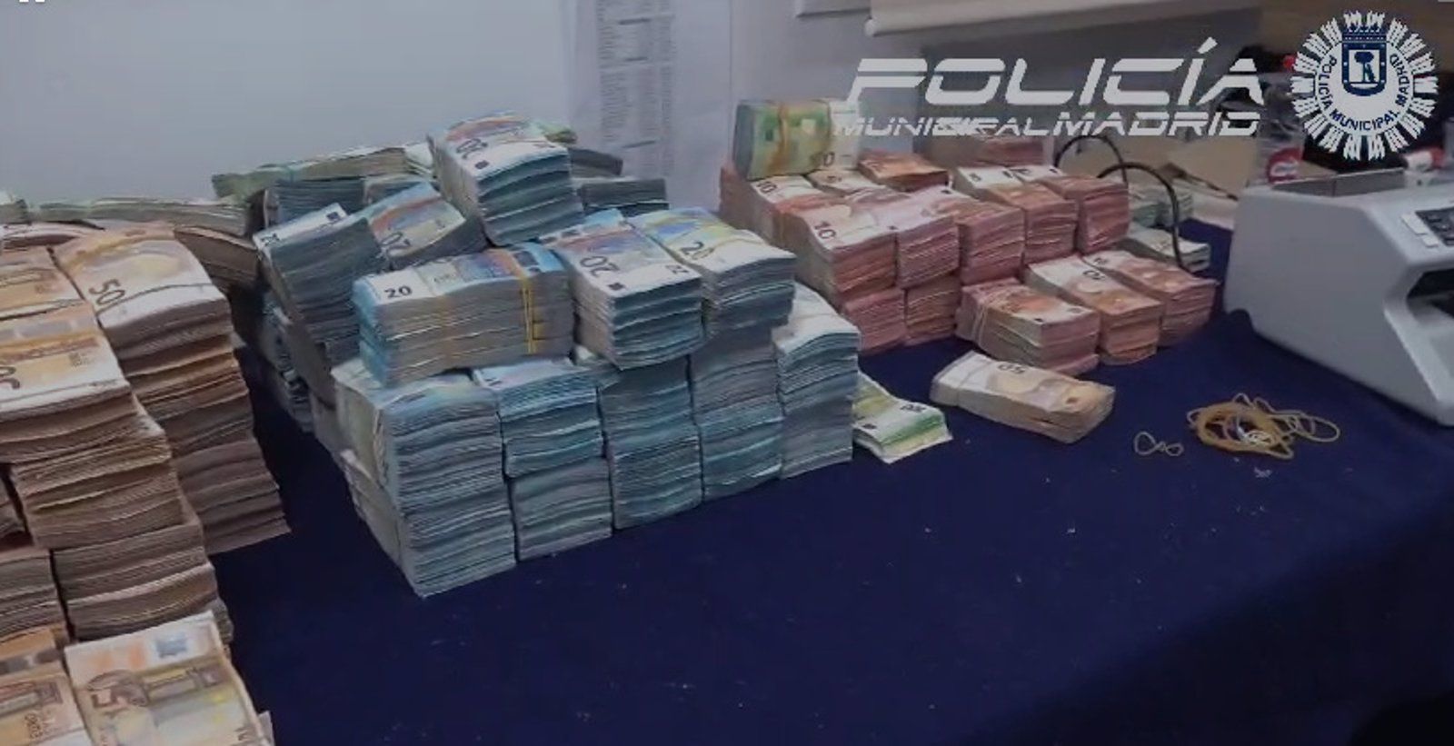  Interceptan en Madrid un VTC con más de dos millones de euros en posesión de un pasajero colombiano