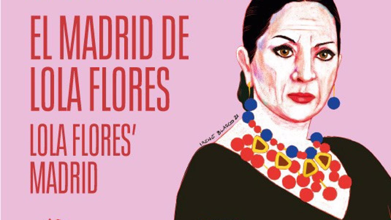 Un mapa ilustrado propone un recorrido por el Madrid de Lola Flores